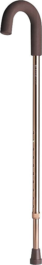 Medline Standard Aluminum Canes, Black, 6/Pack (MDS86415)