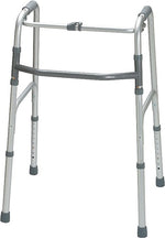 Guardian Standard One-button Folding Walker, Adult, 32" - 36" H, 2/Pack (MDS86615)