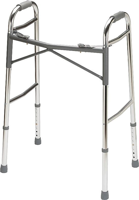 Guardian Signature Heavy-duty Basic Folding Walkers, Adult Bariatric, 32 1/2" - 39 1/2" H (G07767)