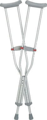 RedDot Aluminum Crutch, Adult, 1 Pair (G91-214-8H)