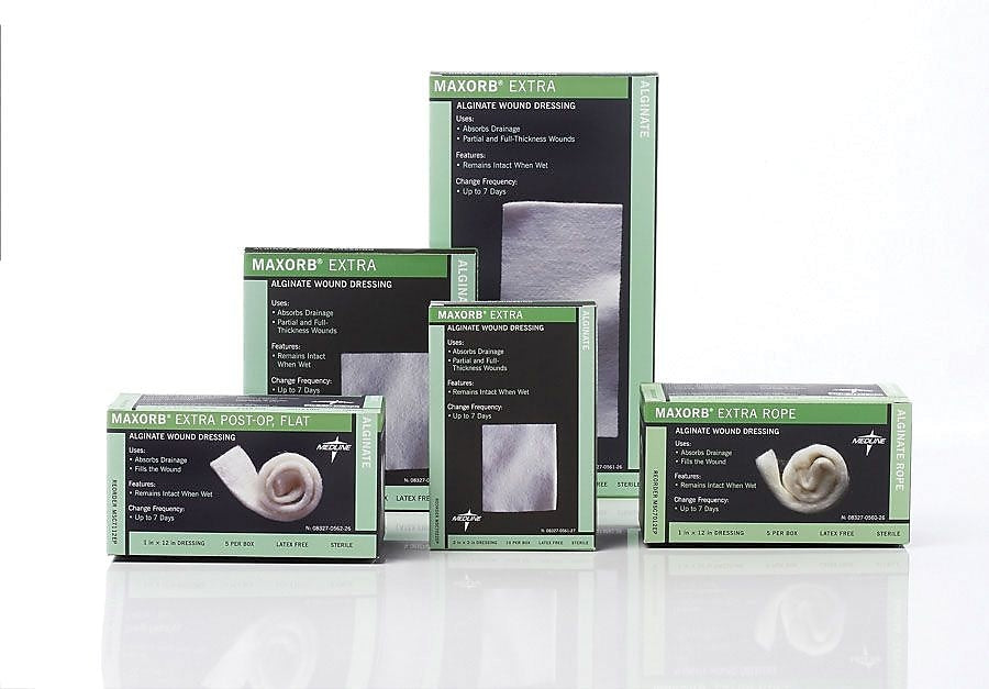 Maxorb® Extra Rope Dressings, 12" x 1" Size