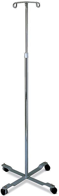 Medline Chrome Four Leg IV Poles