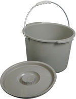 Medline Commode Buckets with Lid and Handles, 6/Pack (MDS80306B)