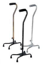 Medline Large Base Aluminum Quad Cane, Bronze, 2/Pack (MDS86228BRZ)