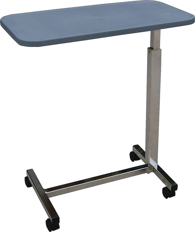 Medline Composite H-base Overbed Tables, 30"L x 15"W x 30" - 47"H