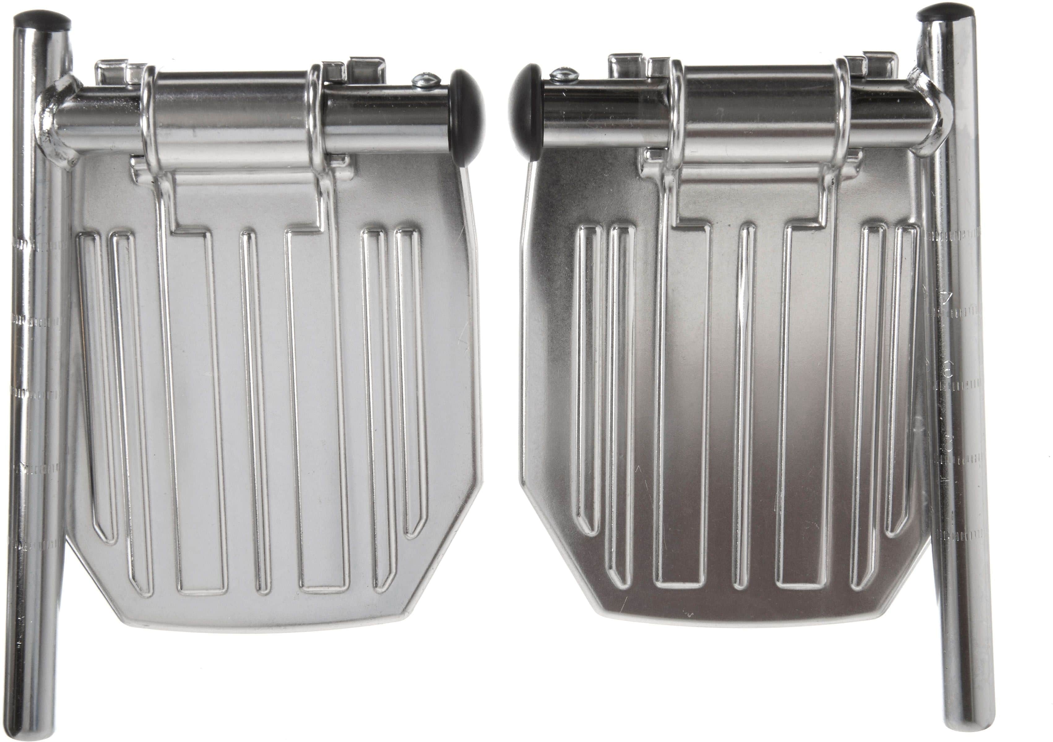 Medline Aluminum Footplates, Non Bariatric, Excel 2000 Transport Wheelchairs Compatible (WCA806900)