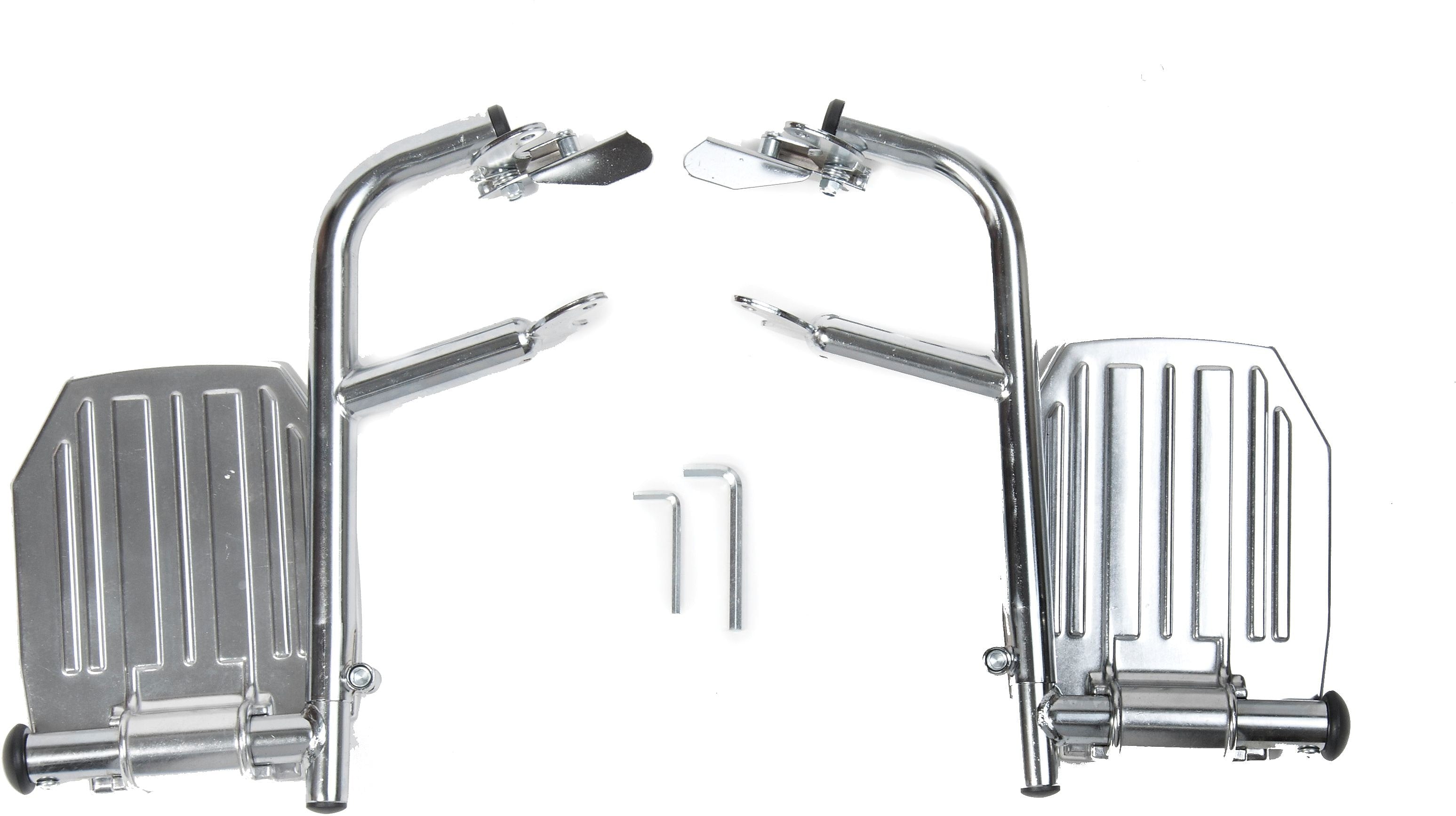 Medline Swing Away Detachable Footrests, Bariatric, Excel 18" Wheelchairs Compatible (WCA806965HEMI)