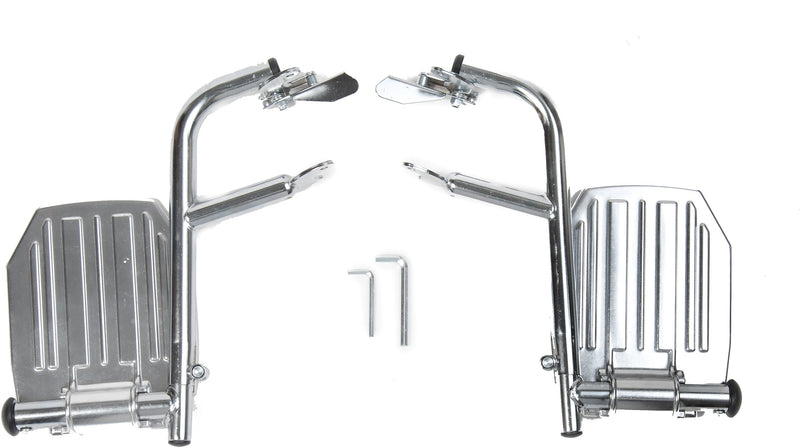 Medline Swing Away Detachable Footrests, Bariatric, Excel 18" Wheelchairs Compatible (WCA806965HEMI)