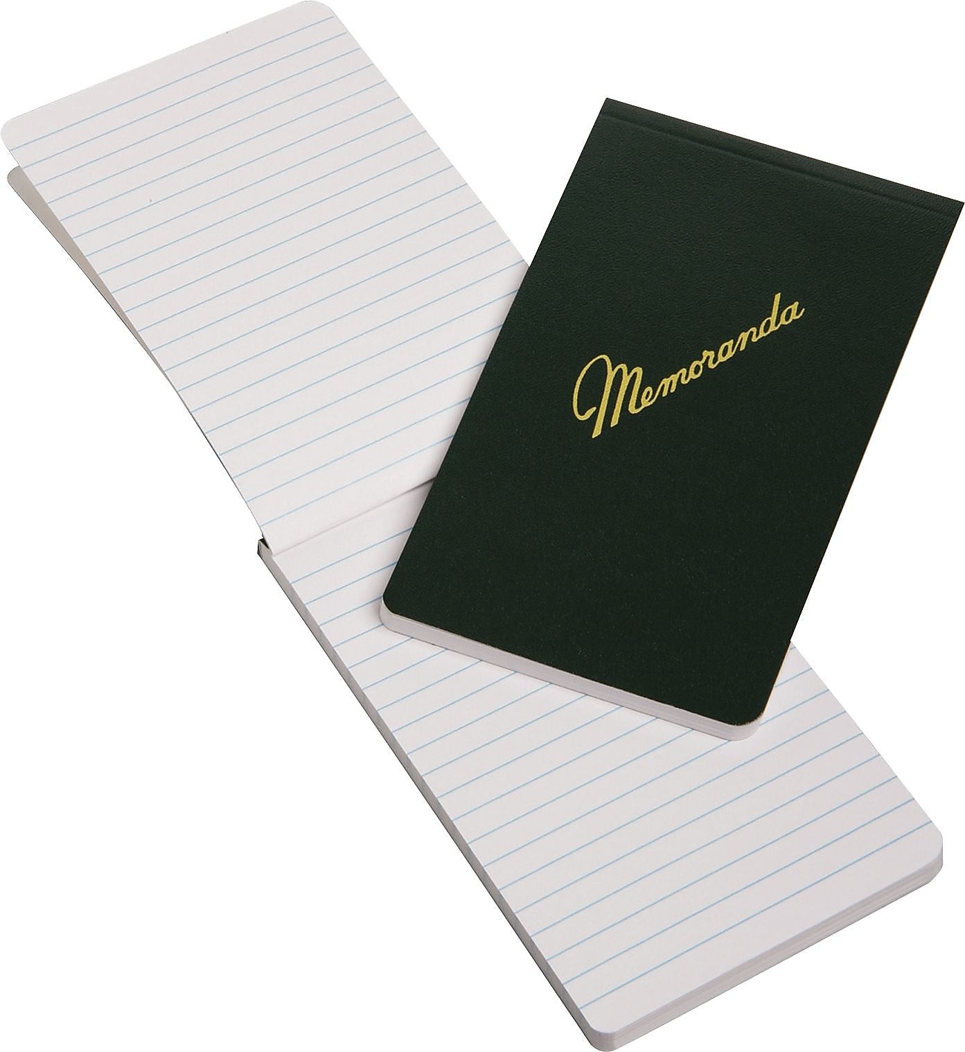 Skilcraft Memo Pad, 3.4" x 5.5", Narrow Ruled, Dark Green, 144 Sheets/Pad, 12 Pads (NSN2439366)