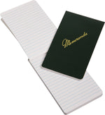 Skilcraft Memo Pad, 3.4" x 5.5", Narrow Ruled, Dark Green, 144 Sheets/Pad, 12 Pads (NSN2439366)