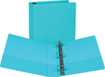 Samsill Fashion 2" 3-Ring Non-View Binders, Turquoise, 2/Pack (SAMU86677)