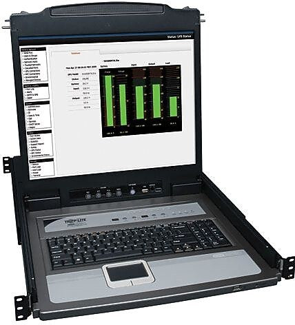 Tripp Lite B020-U08-19-K NetDirector Console IP KVM Switch With 19" LCD, 8 Ports