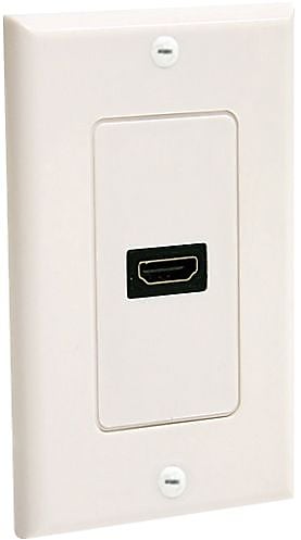 StarTech HDMIPLATE Single Outlet Female HDMI Wall Plate, White