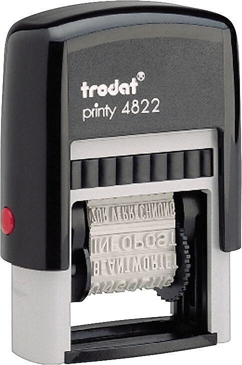 Trodat Printy Pre-Inked Stamp, Messages, Red Ink (4822)