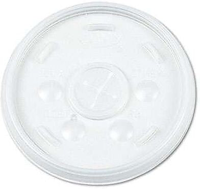 Dart Straw Slot Lids, 16 oz., Clear, 1000/Carton (16SL)