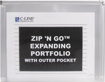 C-Line® Zip ‘N Go Resuable Envelope with Outer Pocket, Clear