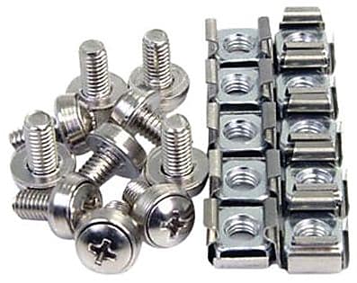 StarTech M6 Mounting Screw And Cage Nut For Server Rack
