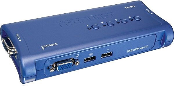 TRENDNET TK-407K USB KVM Switch Kit, 4 Ports