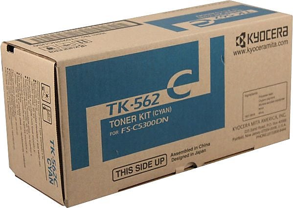 Kyocera TK-562C Cyan Standard Yield Toner Cartridge, Prints Up to 10,000 Pages (1T02HNCUS0)