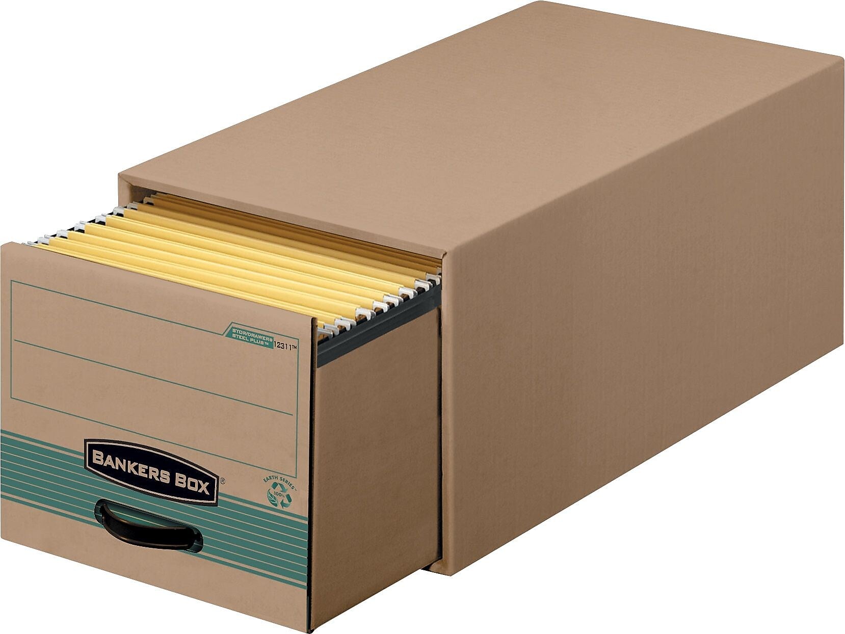 Bankers Box PREMIER File Storage Drawer, Black, 6/Carton (1231101)