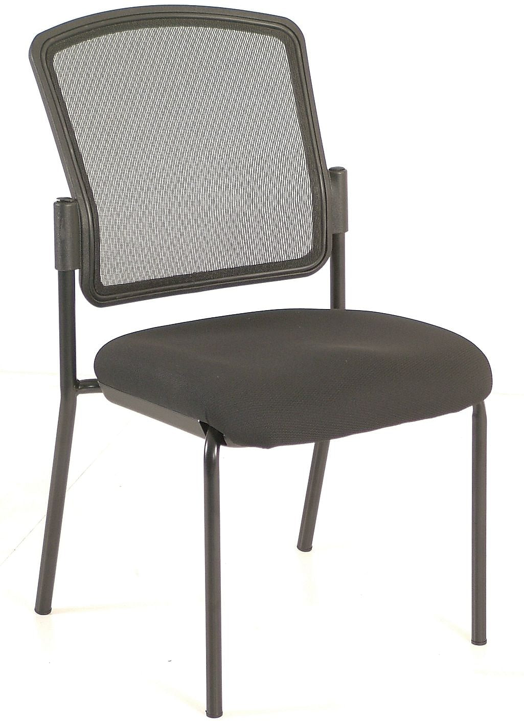 Raynor Eurotech Mesh/Fabric Dakota 2 Guest Chair, Black, 2/Carton