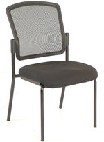 Raynor Eurotech Mesh/Fabric Dakota 2 Guest Chair, Black, 2/Carton