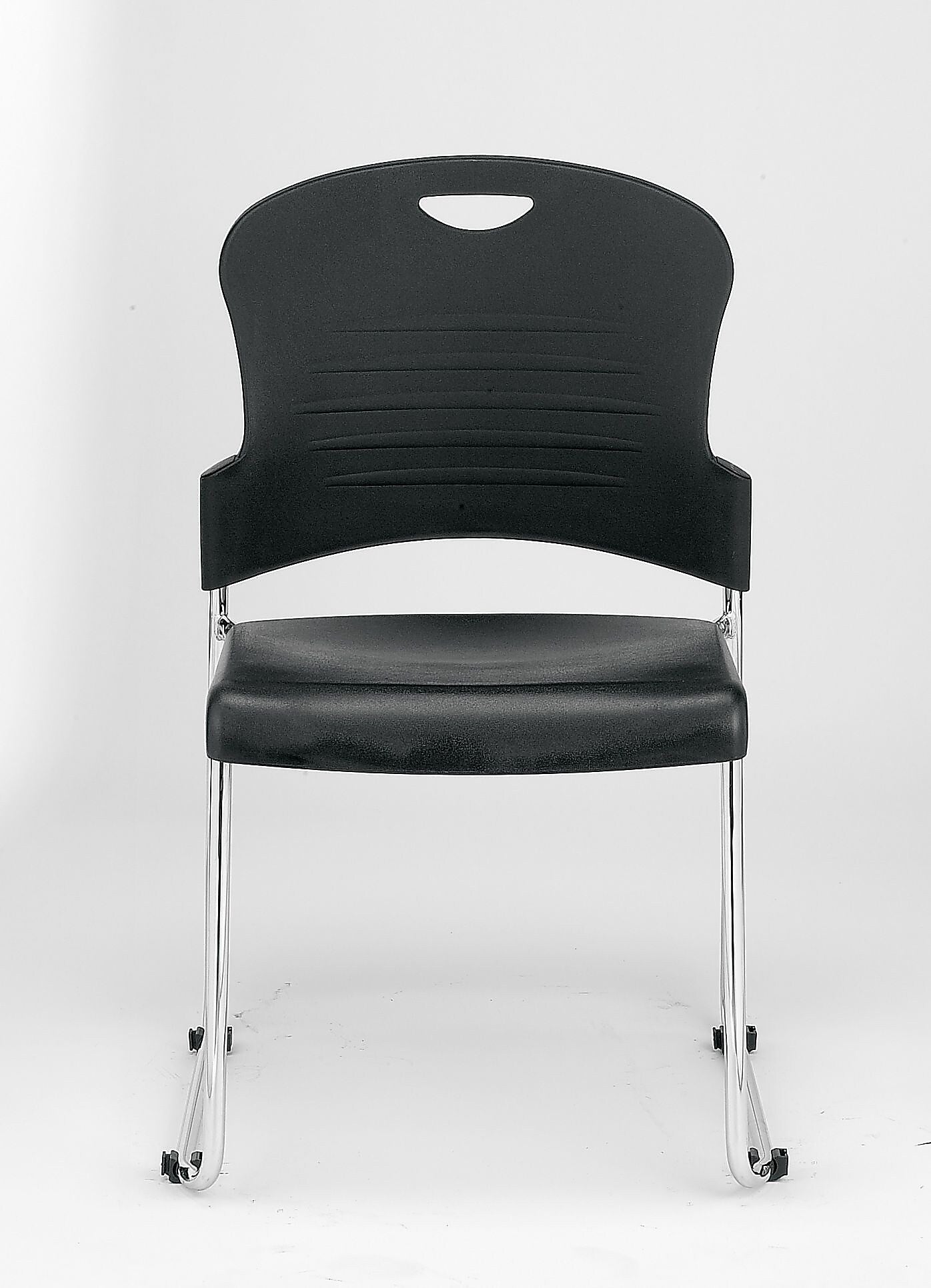 Raynor Eurotech S5000 Plastic Aire Stackable Chair, Black, 4/Carton