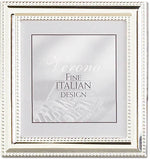 Lawrence Frames 5"x 5" Metal Picture Frame, Silver-Plate with Delicate Beading (510755)