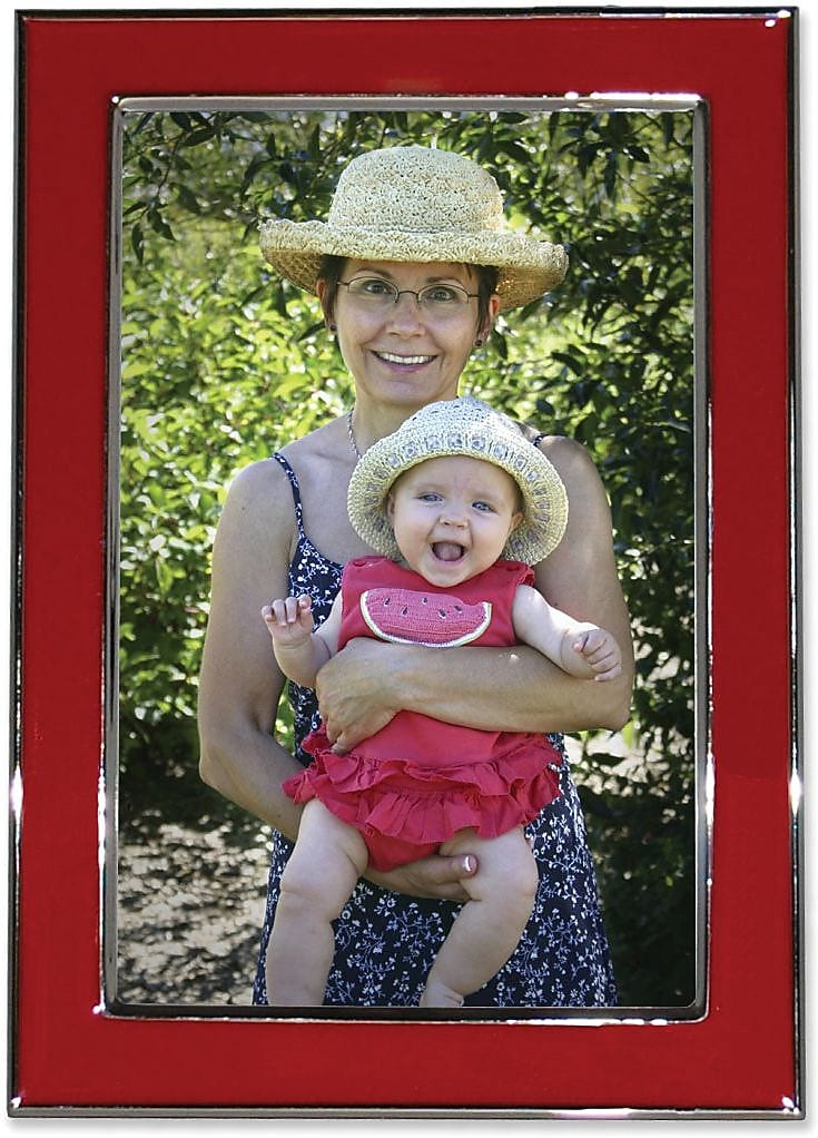Lawrence Frames Verona Collection 5" x 7" Metal Red Picture Frame (586257)