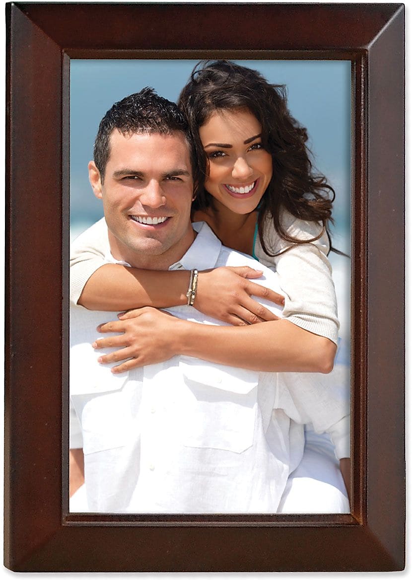 Lawrence Frames Estero Collection 4" x 6" Espresso Wood Picture Frame, Brown (725146)