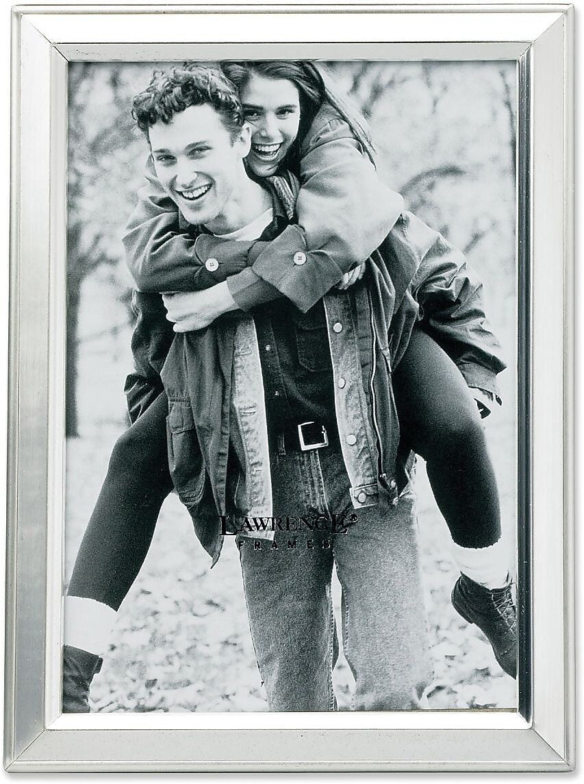 Lawrence Frames 5" x 7" Metal Picture Frame, Brushed Silver (750157)