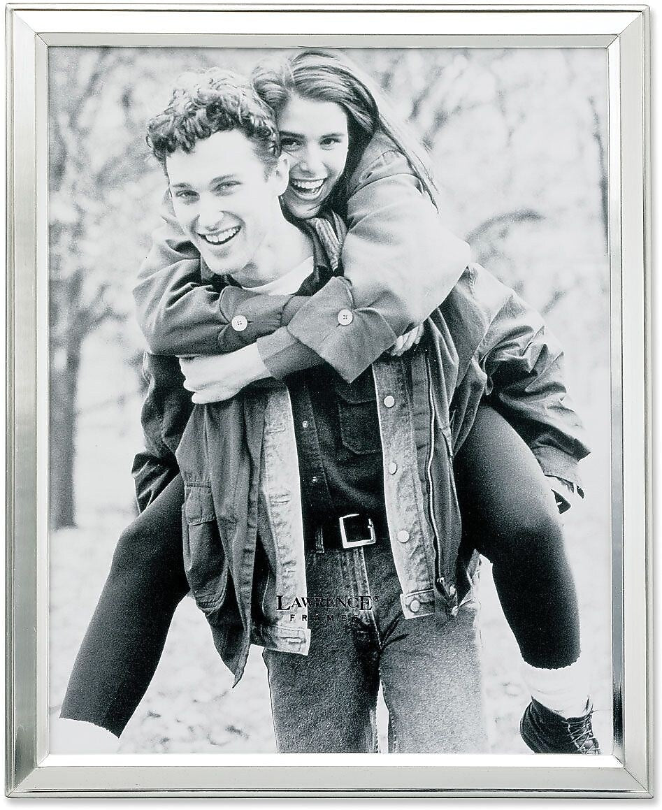 Lawrence Frames 8" x 10" Metal Picture Frame, Brushed Silver (750180)