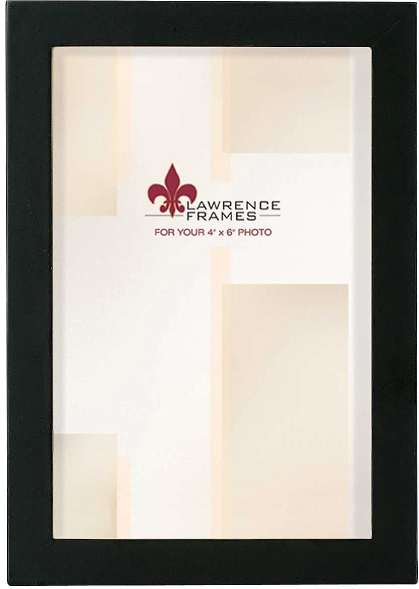 Lawrence Frames 4" x 6" Wooden Black Picture Frame (755546)