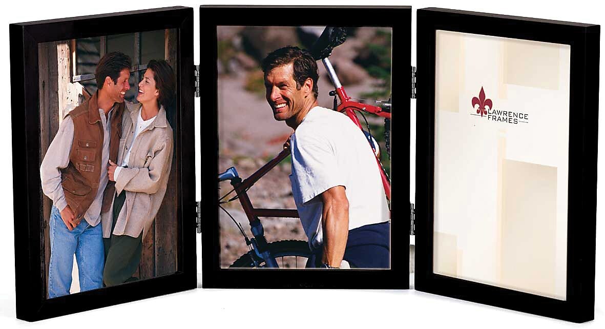 Lawrence Frames 5" x 7" Wooden Black Triple Picture Frame (755557T)