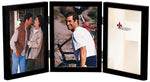 Lawrence Frames 5" x 7" Wooden Black Triple Picture Frame (755557T)