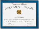 Lawrence Frames 8.5" x 11" Wooden Blue Document Frame (755781)