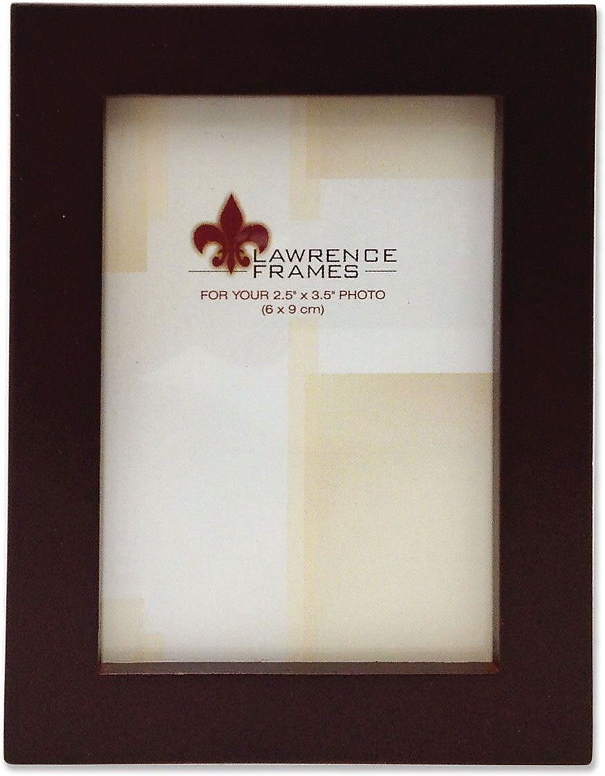Lawrence Frames Gallery Collection 2.5" x 3.5" Espresso Wood Picture Frame, Brown (755923)