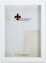 Lawrence Frames 4" x 6" Wood Treasure Box Shadow Box Picture Frame, White (795246)