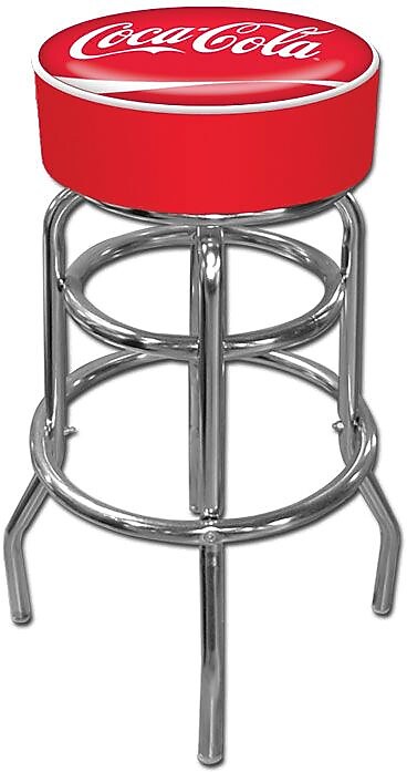 Coca-Cola Pub Stool, 30" H x 15" W x 15" D
