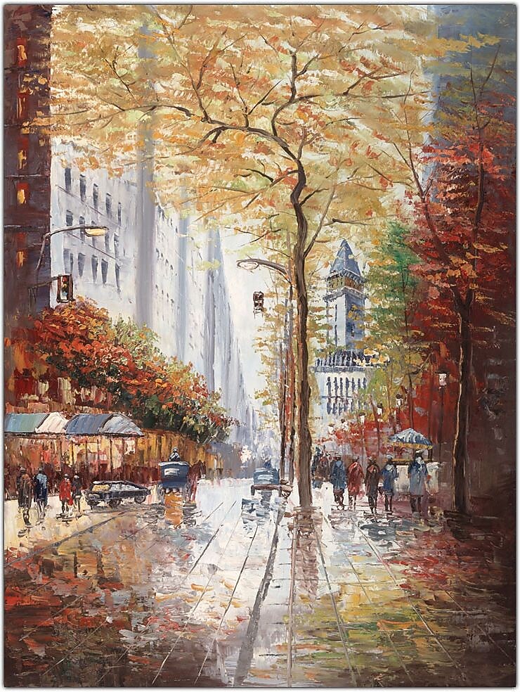 Trademark Global Joval "French Street Scene" Canvas Art, 24" x 32"