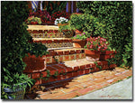Trademark Global David Lloyd Glover "A Spanish Garden" Canvas Art, 35" x 47"