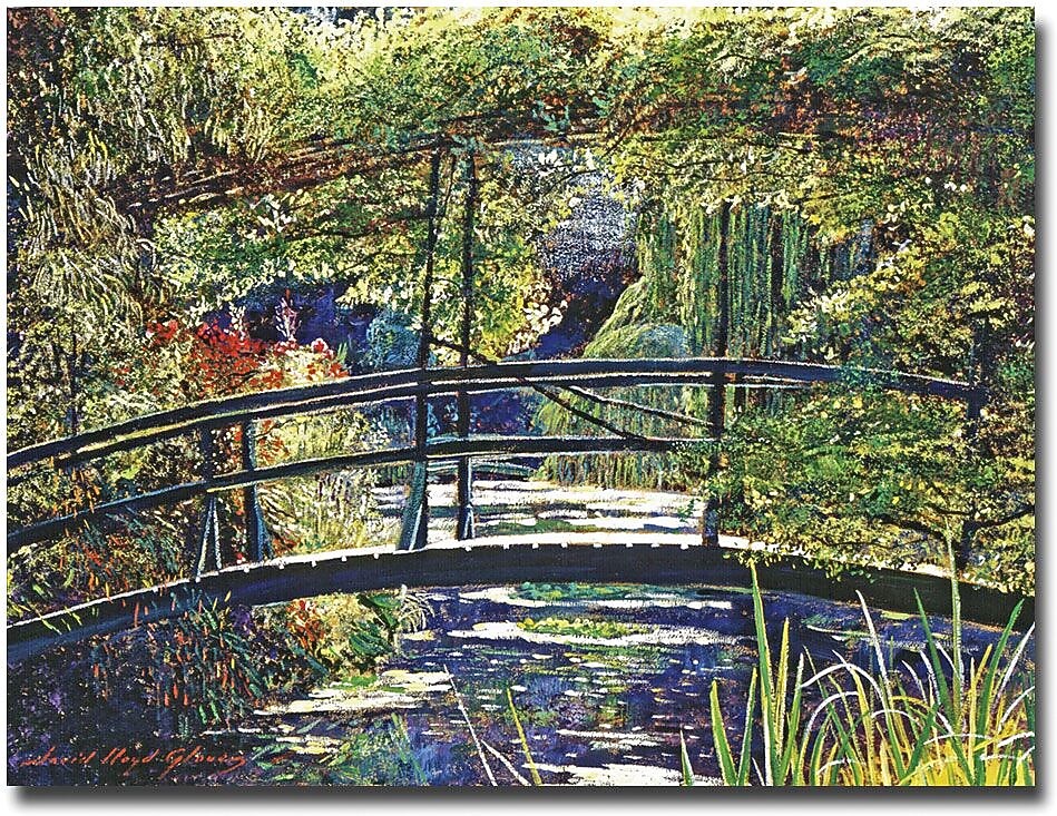 Trademark Global David Lloyd Glover "Giverny Footbridge" Canvas Art, 18" x 24"