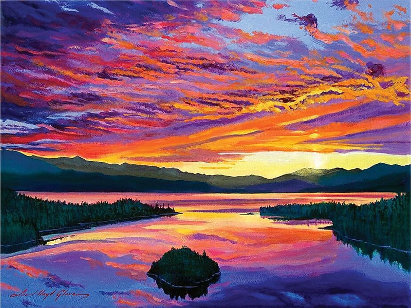 Trademark Global David Lloyd Glover "Paint Brush Sky" Canvas Art, 18" x 24"