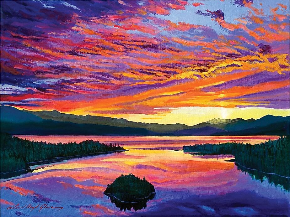 Trademark Global David Lloyd Glover "Paint Brush Sky" Canvas Art, 18" x 24"