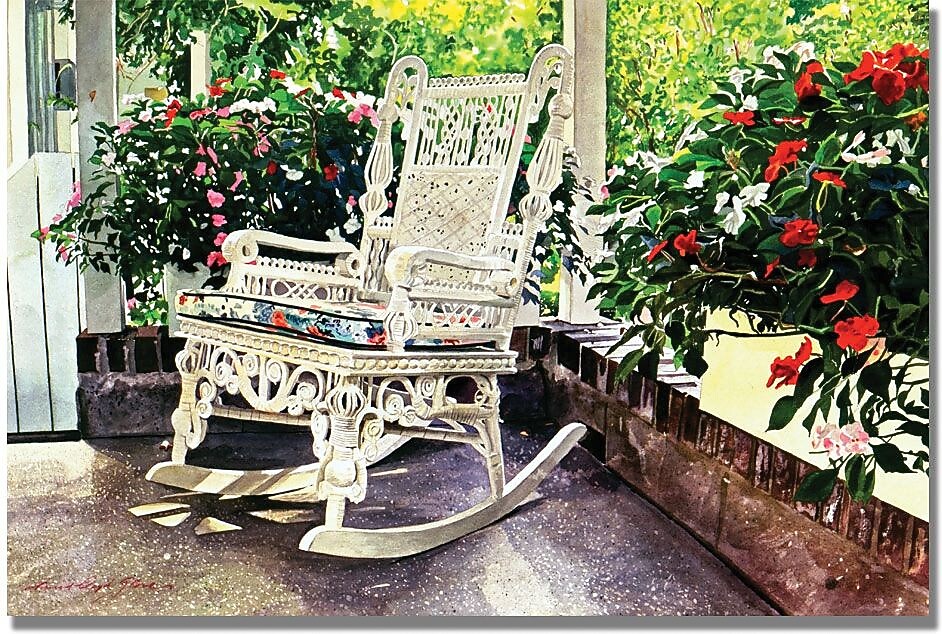 Trademark Global David Lloyd Glover "Summer Sun Porch" Canvas Art, 35" x 47"