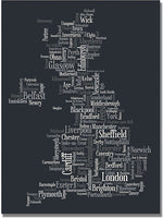 Trademark Global Michael Tompsett "UK Font Cities" Canvas Art, 22" x 32"