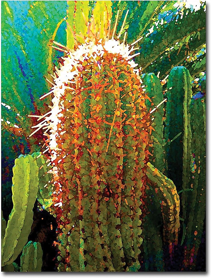 Trademark Global Amy Vangsgard "Tall Cactus" Canvas Art, 18" x 24"