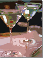 Trademark Global Ariane Moshayedi "Two Martini Lunch" Canvas Art, 35" x 47"