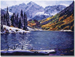 Trademark Global David Lloyd Glover "Rocky Mountain Solitude" Canvas Art, 35" x 47"