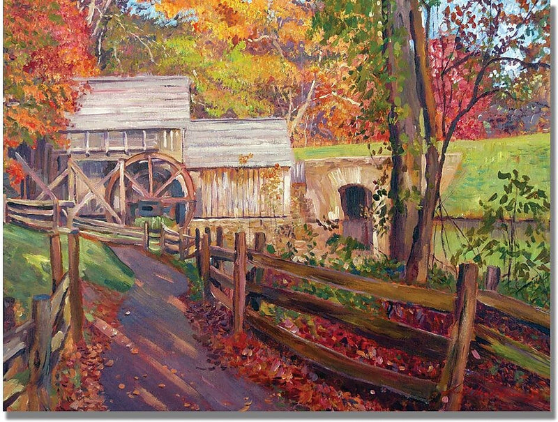Trademark Global David Lloyd Glover "Memories of Autumn" Canvas Art, 30" x 47"